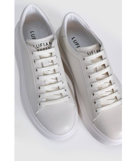 Lufian Gage Erkek Deri Sneaker Ayakkabı Siyah