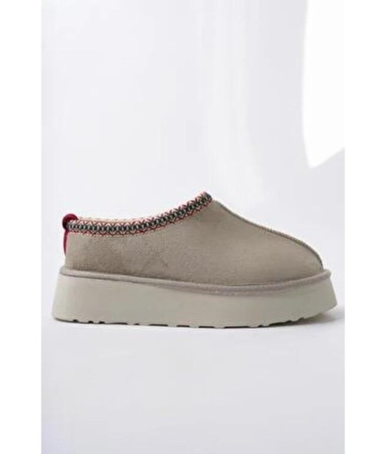 İçi Tüylü Kalın Taban Yarım Bot